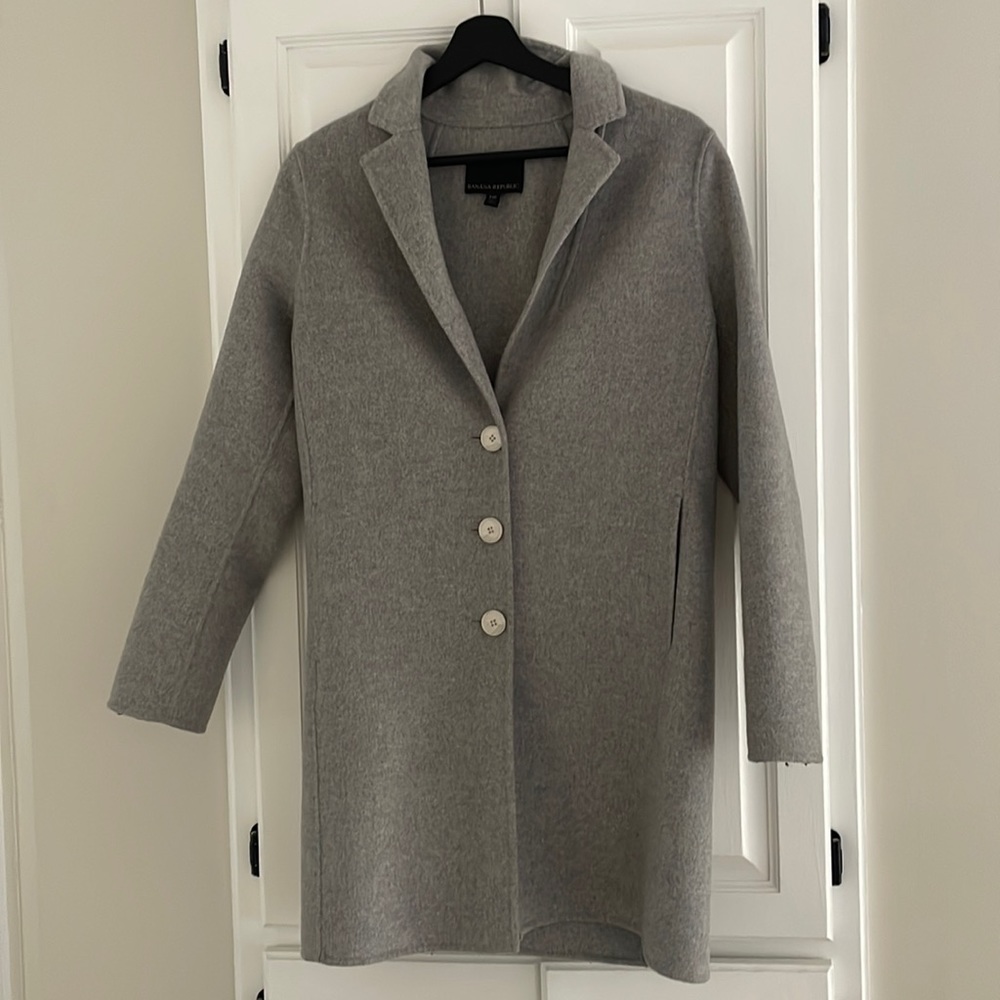 Double face mid length top coat